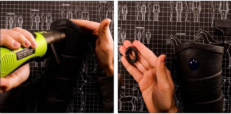 DIY bracers with EVA foam and ThermoArt | Tutorial + pattern